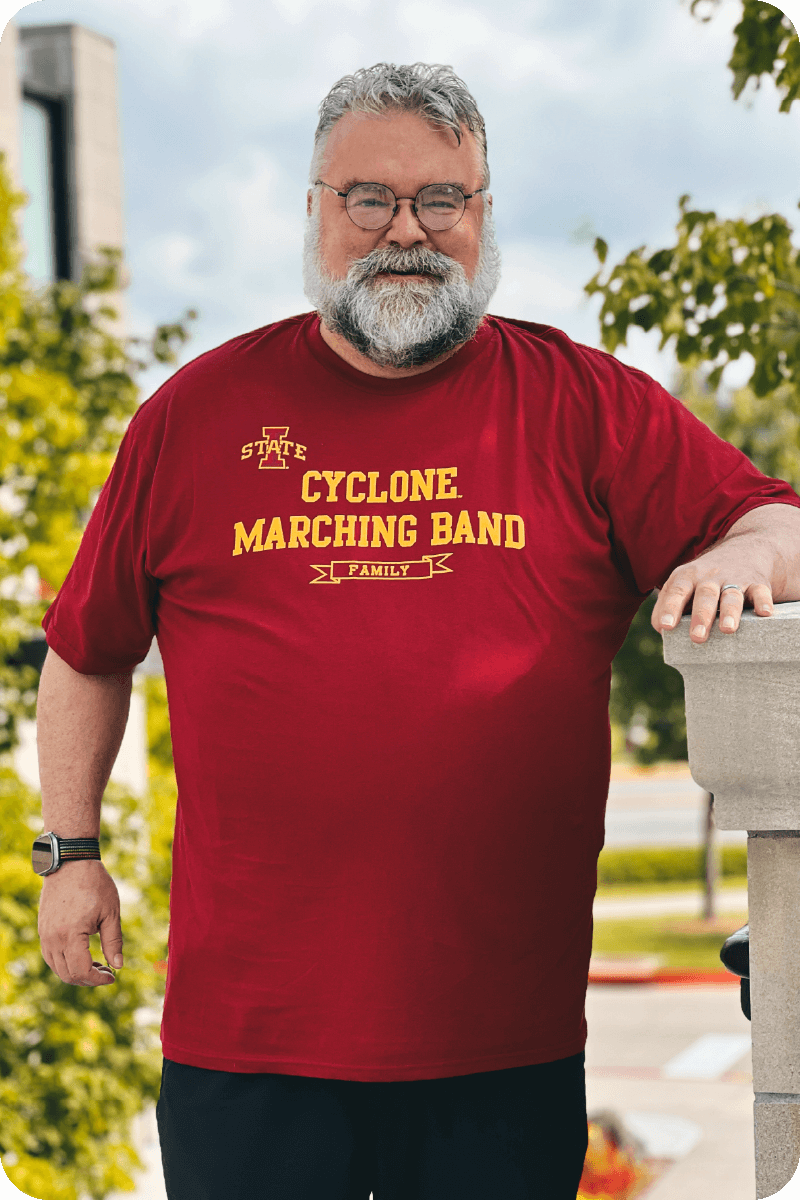 I-State Cyclone Marching Band Family Cardinal Tshirt